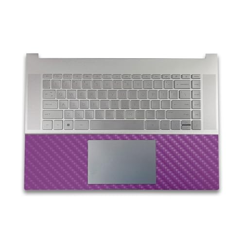 Image of Carbon Fiber Gaming Skin Compatible with HP Envy x360 16 inch (2023) - Solid Purple - Premium 3M Vinyl Protective Wrap Decal Cover - Easy to Apply | Crafted in The USA by MightySkins
