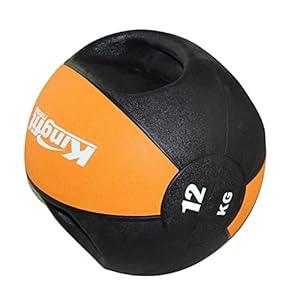Medicine Balls Binaural Medicine Ball, Core Training Balance Training Rubber Bouncy Ball, 3kg/5kg/7kg/8kg/9kg/10kg/12kg (Size : 12kg/26.5lb)