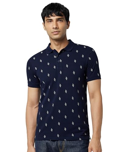 Image of United Colors of Benetton Men Cotton Solid Regular Fit Polo Shirt