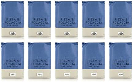 Molino Pasini Soft Wheat Flour Type "0" Ideal for Pizza and Focaccia with Yeast, Wheat from EU, 10 Kg / 22 Lb