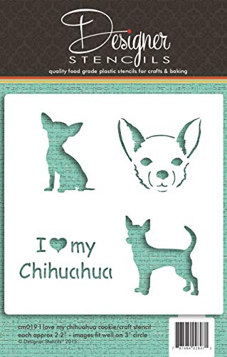 Designer Stencils Schablone "I Love My Chihuahua" Cover