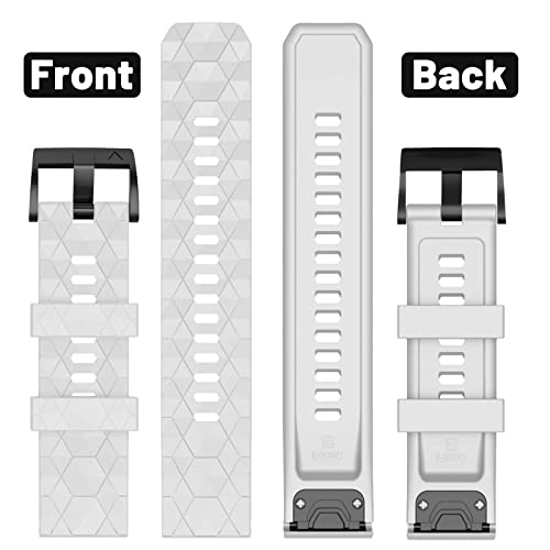 MYSNBKN Fenix 7X Strap 26mm Silicone bands for Garmin Fenix 7X/Fenix 6X/Fenix 6X Pro/Fenix 5X/Fenix 5X Plus/Fenix 3/Fenix 3 HR(Quick Fit) - Image 4