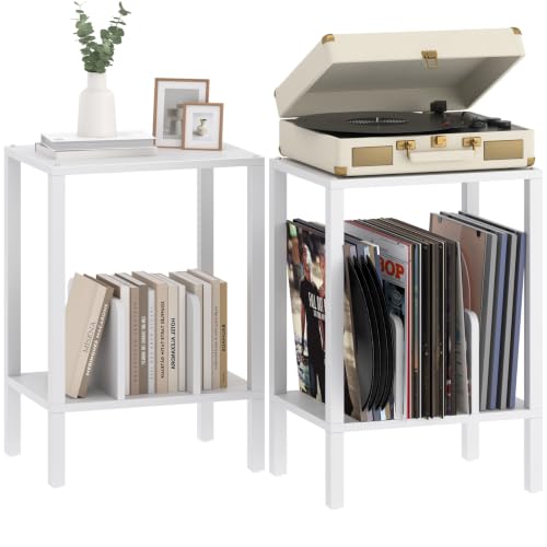 TUTOTAK Record Player Stand with Vinyl Record Storage up to 100 Albums by TUTOTAK - Used condition - US$23.74