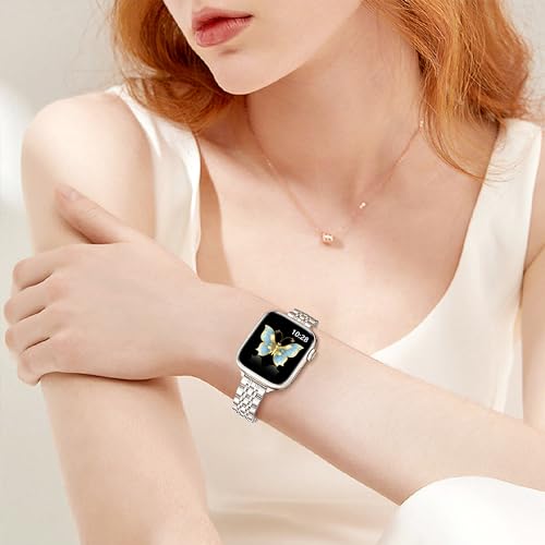 Vamyzji Slim Stainless Steel for Apple Watch Strap 40mm 42mm(Series 11 10) 41mm 38mm - Image 4