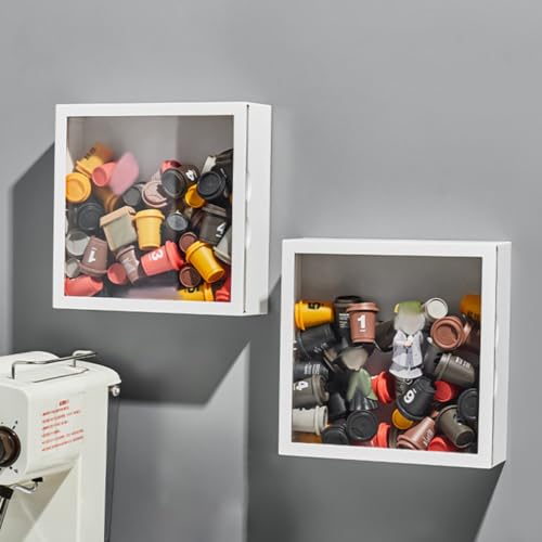Rangement domestique COHEALI avec vitrines murales transparentes ABS - 4