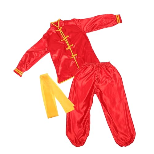 El Mejor Listado de Ropa de Artes marciales para Niña disponible en línea. 46 VERDANVERSE Uniforme Auténtico de Kung Fu para 140 Cm, Traje Ligero de Artes Marciales Color Rojo de Manga Larga, Ropa Tradicional China para Entrenamiento y Disfraz de Actuación...