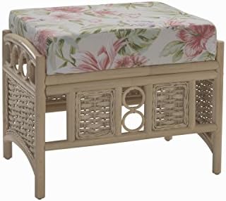 Desser Vale 2 Seater Sofa in Blossom Fabric  Luxury Real Cane Rattan Indoor Conservatory Furniture with UK Manufactured Cushions  Settee Dimensions: H100cm x W116cm x D87cm