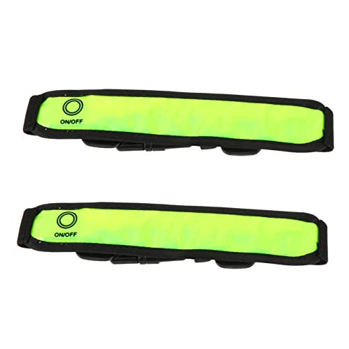 JOINPAYA 2pcs High Visibility Reflective Wristbands Reflector Arm Bands for Night Running Cycling Walking Gear Lightweight and Reflective Band Accessory