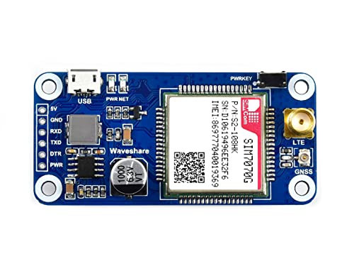 Waveshare NB-IoT/Cat-M/GPRS/GNSS Hat for Raspberry Pi, Low Power