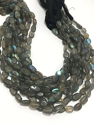 Labradorite en perles ovales pour créer des bijoux bohèmes et élégants