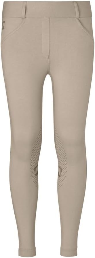 Dover Saddlery Riding Sport Kids Pull-On Knee-Patch Breeches