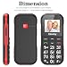 ukuu Mobile Phone for Elderly, Easy to Use Unlocked Big Button Mobile Phone with Charging Dock and SOS Emergency 1800mAh Lager Battery Pay as you go Phone
