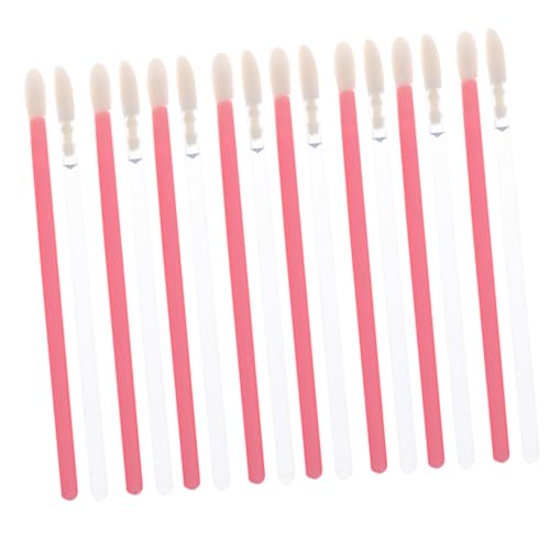 FOMIYES 200個使い捨てリップブラシ 口紅アプリケーター メイクアップツールキット フロック加工スポンジヘッド 均一塗 携帯便利 リップグロス 適用