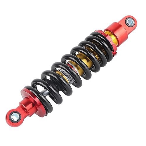 Amortiguador de Motocicleta de 295mm, KIMISS Amortiguador de Suspensión Trasera Ajustable para Dirt Pit Bike ATV QUAD Go Karts