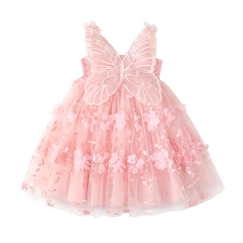 Robe tulle papillon jeune enfant fille l'été style princesse