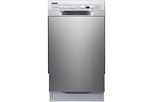 EdgeStar BIDW1802SS 18 Inch Wide 8 Place Setting Built-In Dishwasher