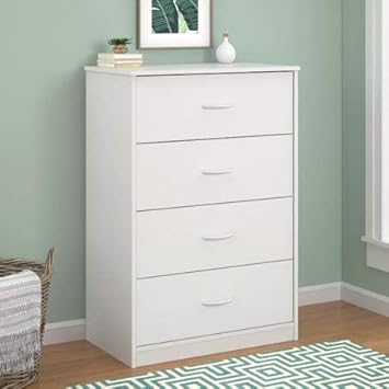 Amazon Com 4 Drawer Dresser White Kitchen Dining Walmart Mainstays 4 Drawer Chest