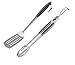 Campingaz Grillzubehör, Premium Grillbesteck Set aus Edelstahl, bestehend aus extra langer Grillzange und Grillspachtel/Pfannenwender für Gasgrill und Holzkohlegrill, spülmaschinenfest