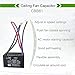 LONYE 5 Wire Ceiling Fan Capacitor Replacement for New TECH CBB61 250VAC 50/60 Hz 4.5 + 6 + 6μF