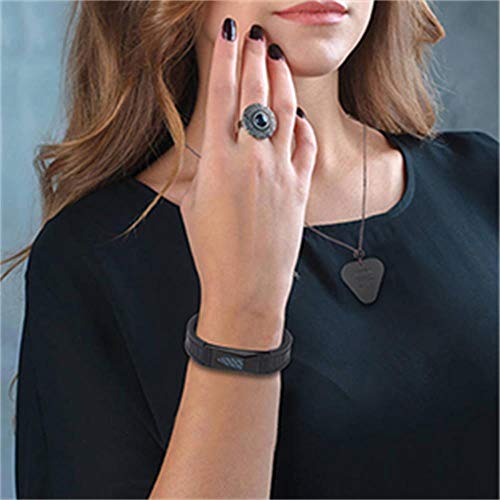 Uswel Protection Necklace Pendant And Bracelet (Set), 7 In 1 Health Engery Bracelet, Sports Magnetic Bracelet - Waterproof And Fits All Wrists, Circulation, Energy & Balance (Silver) #TOP4