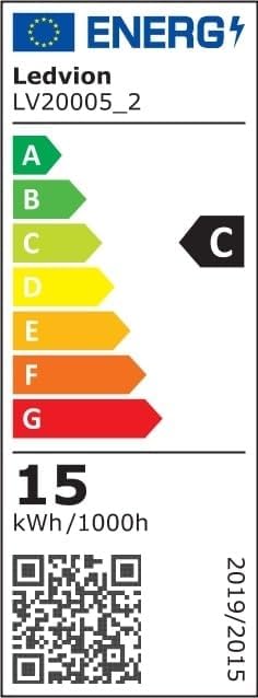 EU Energy Label for Ledvion LED TL Armature