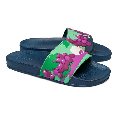 Dedoles Badeschuhe & Hausschuhe viele lustige Designs Bücher Kaffee Katze Party Pizza Dackel Fuchs Panda Delfin Geschenk, Farbe:, Gr.: EU 4