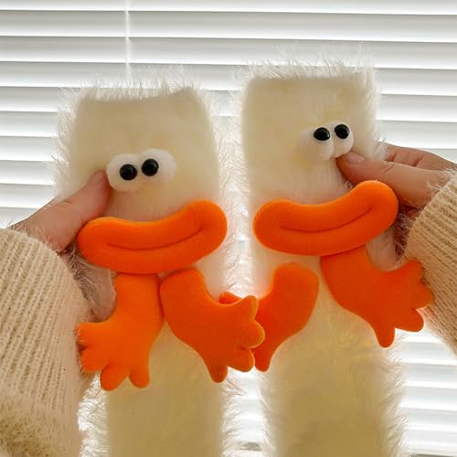 Image of TFTSR Crazy Funny Fuzzy Silly Socks for Kids Women,Girls Fluffy Slipper Novelty Fun Socks,Boy Men Cute Cozy Soft Animal Socks