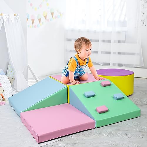 Bophy GYFSOFTCLIM02 Soft Climbing Indoor Set, Foam Climbing Blocks For Toddlers And Preschoolers thumb #1