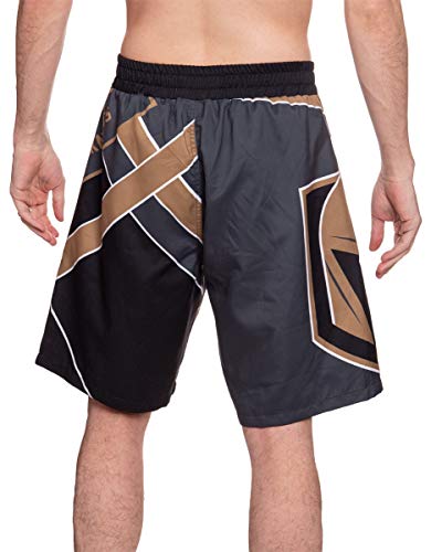 Calhoun Men's Officially Licensed NHL Diagonal Lines Boardshorts2
