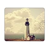 Taille parfaite : ce tapis de souris imprimé vieux phare mesure 30 x 25 x 0,3 cm ; il maintiendra votre souris et fournira beaucoup d'espace de travail.