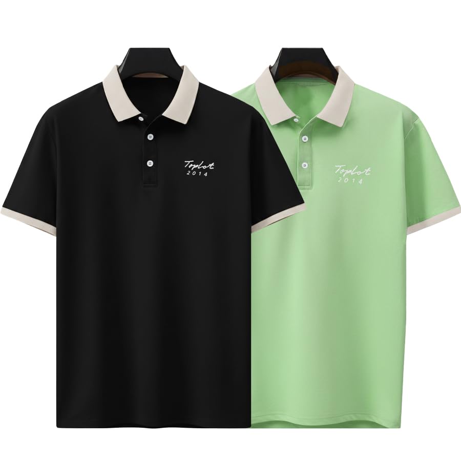 Image of TOPLOT Men Regular Fit Polo || T Shirt for Men (5243)
