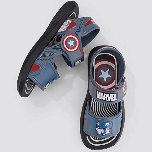 MARVEL Sandalia, Brave, Grendene Kids, Azul/azul/branco, 32/33, Modelo: 22847