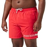 BOSS Herren Badeshorts Beachwear Badehose Dolphin Quick-Dry, Farbe:Rot, Artikel:-644 red, Größe:L