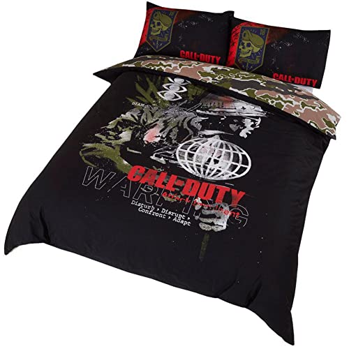 Call of Duty COD Cold War Duvet Cover Double, black, DP1-COD-WNG-08