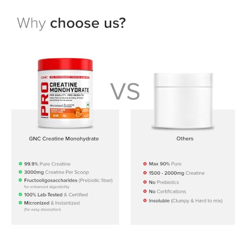 GNC Creatine Monohydrate PRO Performance Powder 3g - Image 8