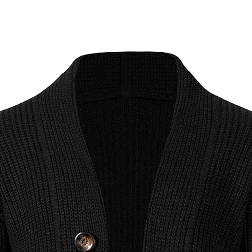 JEKE-DG Men's Button Down Casual Winter Sweater Long Sleeve Open Front Solid Sweater Knitted Fashion Cardigan Sweaters2