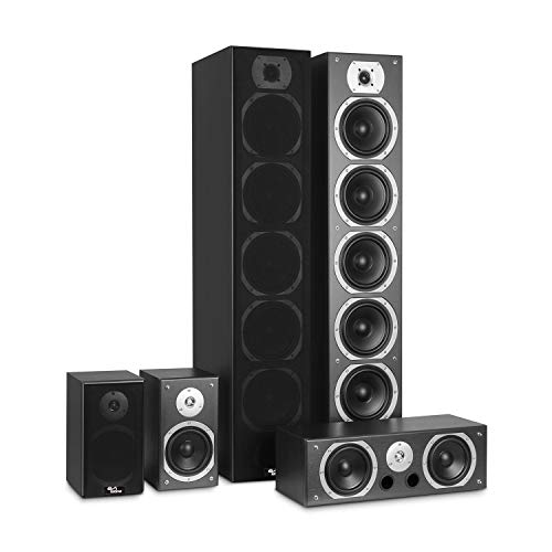 Evidence Acoustics Ensemble HiFi/Home-Cinéma EA1240-BK – 5 Enceintes Bass Reflex – 1240W - Les Beatles, Paul McCartney, John Lennon, RIngo Starr, George Harrison Evidence Acoustics Ensemble HiFi/Home-Cinéma EA1240-BK - 5 Enceintes Bass Reflex - 1240W