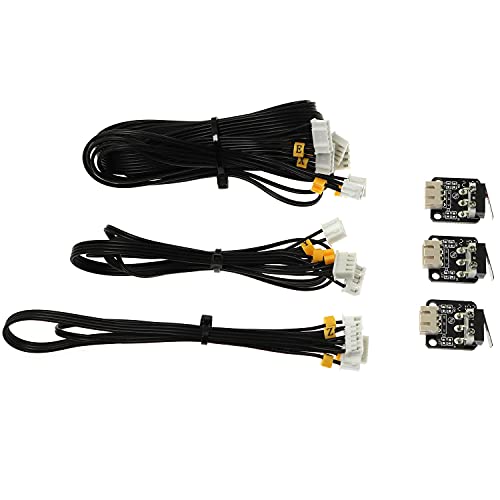 SQXBK Interruptor de límite de impresora 3D, accesorio X Y Z, interruptor de límite de extremo con cables para impresora 3D Ender 3 / Ender 3X / Ender 3 Pro/Ender 3 Prox Cover