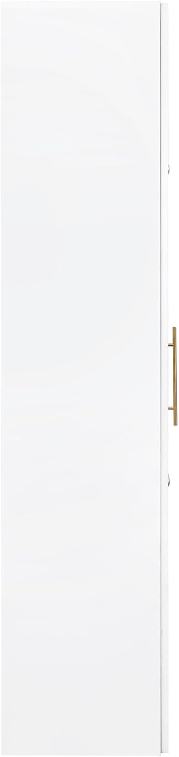Modern Kitchen Pantry Storage Cabinet,Gold Handles,Freestanding Pantry Organizers with Pull-Out Multi-Tier Storage Shelf for Kitchen, Dining Room