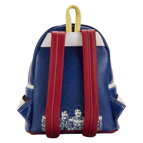 Loungefly The Beatles SGT Peppers Sac main bandouli re double sangle pour femme, multicolore, One Size, Mini sac dos - Les Beatles, Paul McCartney, John Lennon, RIngo Starr, George Harrison Loungefly The Beatles SGT Peppers Sac main bandouli re double sangle pour femme, multicolore, One Size, Mini sac dos – Image 3