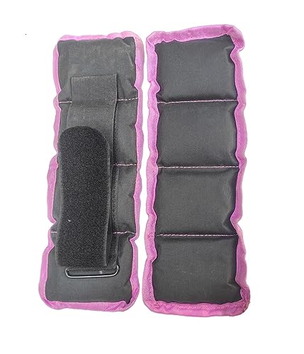 SPIRO Ankle/Wrist Weight 1 Kg. (0.5 KG x 2) | Resistance Exercise | Resistance Bands | Wrist Ankle | Fitness Band | Workout Equipment (Color : Black & Pink) (Perfect For Physiotherapy) (B0CKBWXW91) Amazon Price History, Amazon Price Tracker