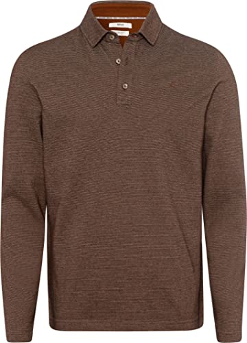 BRAX Herren Style Prescot Easy Care Jaquard Shirt in sportivem Styling Pullover, Malt, XL Cover