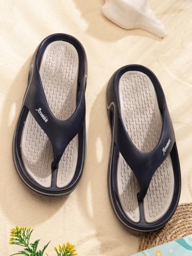 Image of ATHREE Slippers for Man Chappal Daily use Casual Slipper for Mens | Flip Flops for Men | Stylish Gents Sleeper Lightweight & Comfortable Pack of 1