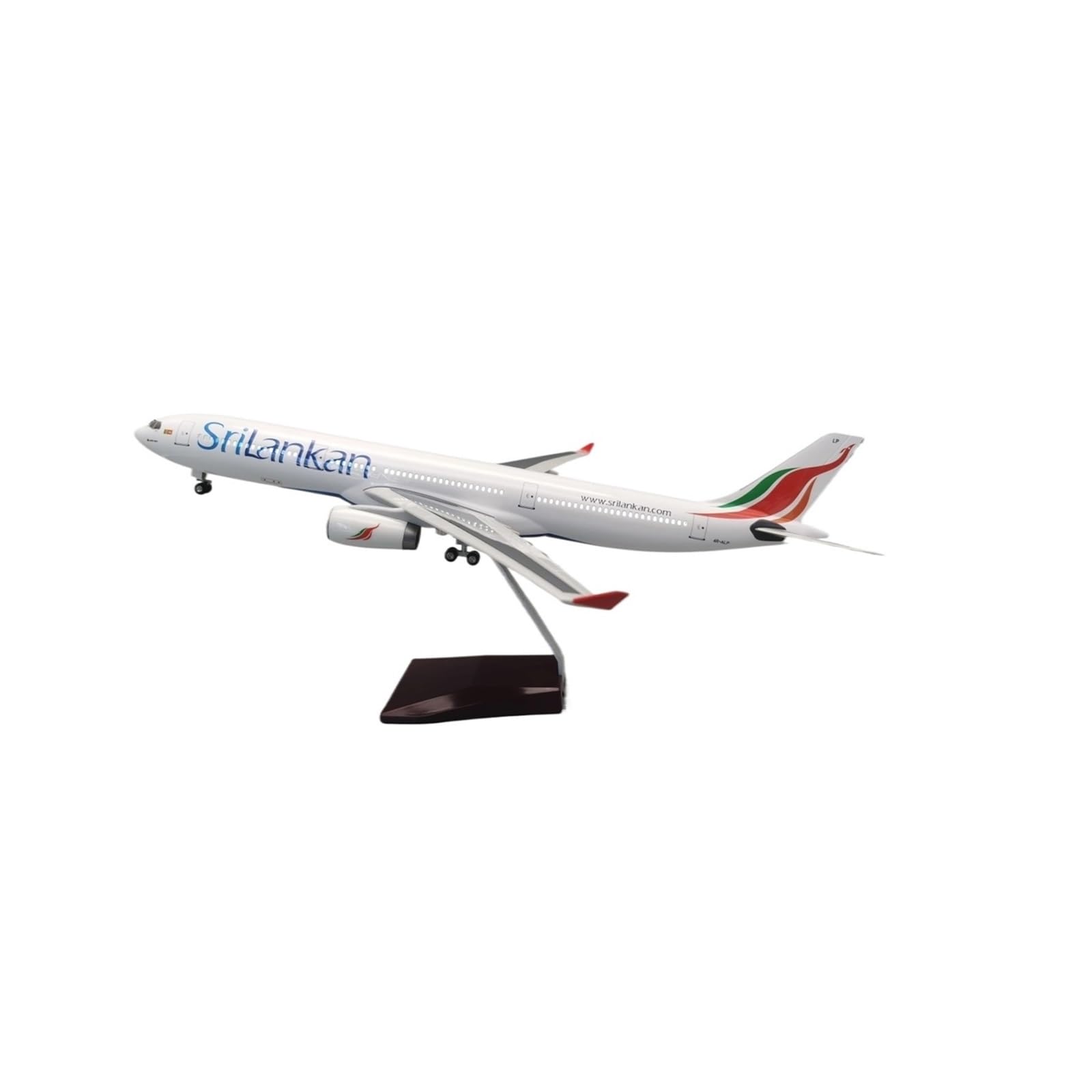 Odlewane zabawki samolotowe w skali 1:135 dla modelu A330 SriLankan Airlines Model odlewanego ciśnieniowo żywicy Model samolotu Kolekcjonerskie modele wystawowe Stacjonarny samolot do zbierania i