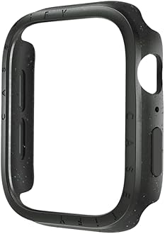 CASETiFY Impact Watch Case [Brushed Aluminium Bezel] Compatible with Apple Watch Series 4-6, SE - 40mm - Black