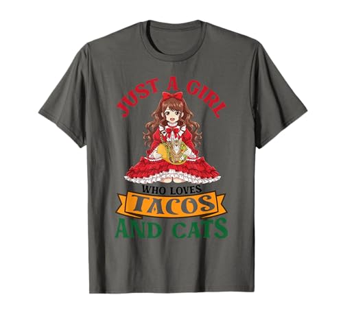 Just A Girl Who Loves Tacos and Egyptian Mau Cats Mother Mom T-Shirt