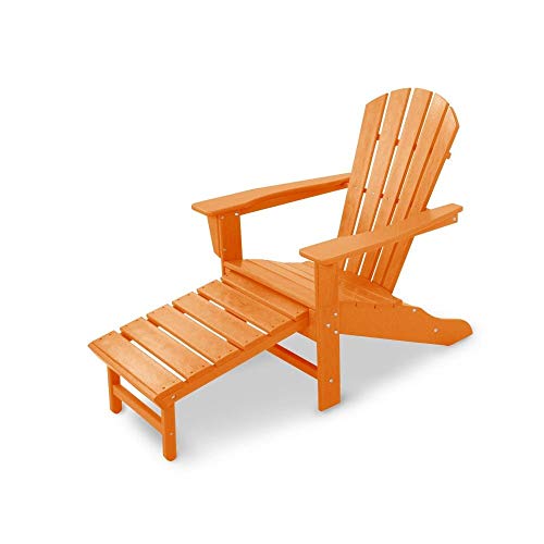 Polywood Palm Coast Adirondack Chair in Tangerine color