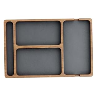 Organized Storage: Featuring multiple compartments in various sizes, this tray is perfect for organizing essentials like keys, phones, wallets, watches, and earbuds. It also includes charging ports for added convenience. Perfect: This stylish organiz...