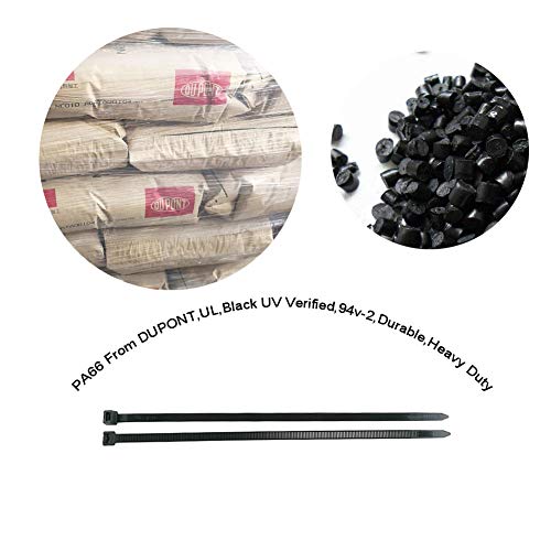 Hs Extra Long Heavy Duty Zip Tie Straps (50 Pack) Thick 0.35 Inch Plastic Duct Zip Ties Heavy Duty 175 Pounds,Black Large Zip Ties 36 Inch For Hvac,Travel,Packaging,Vessel #TOP4