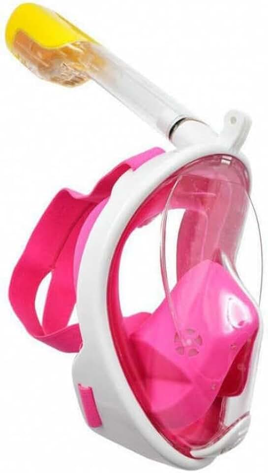 Máscara de Mergulho Snorkel Full Face Antiembaçante Silicone Óculos de Mergulho Adulto Infantil